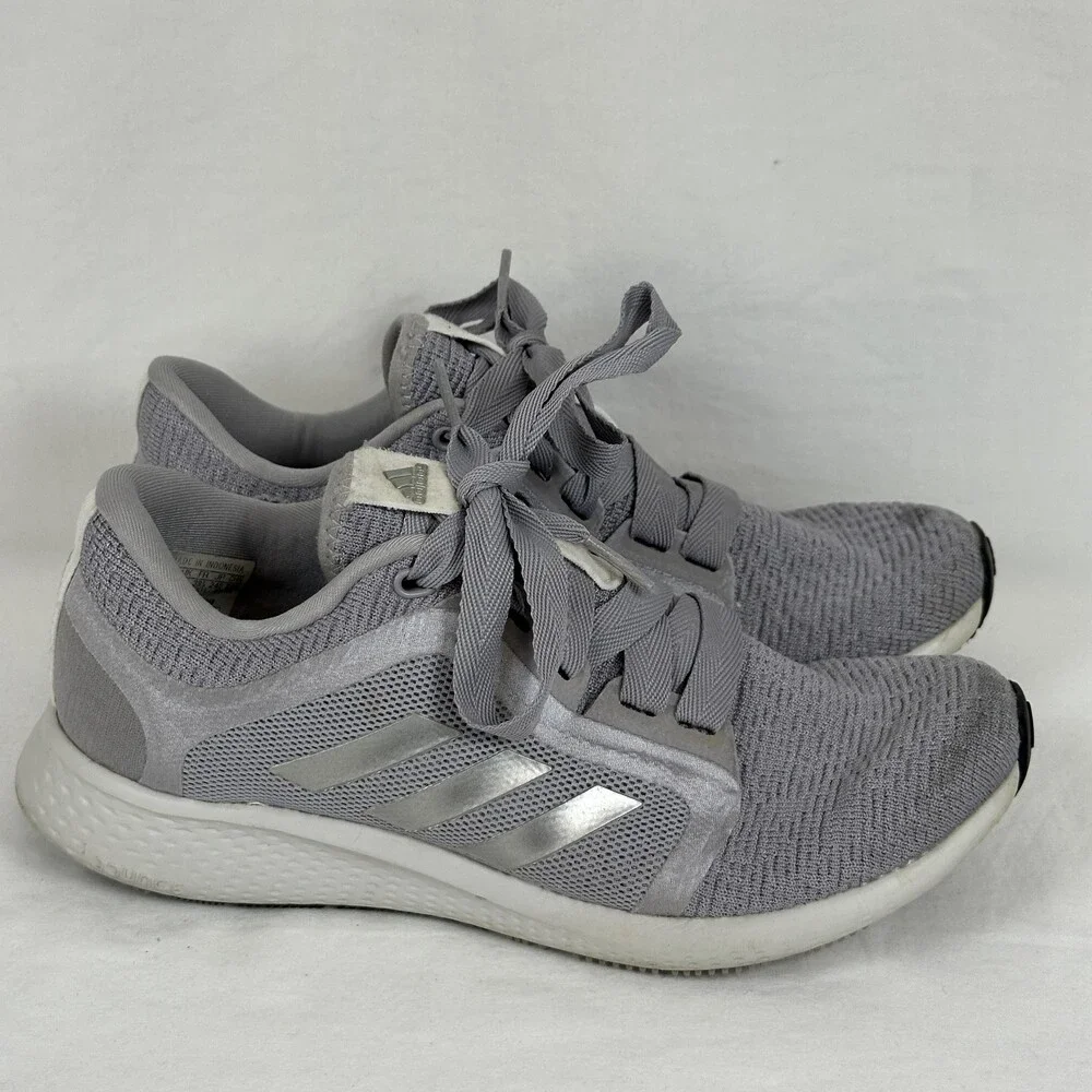 Adidas Edge Lux Shoes Womens Size 7 Gray Silver Running Athletic Sneakers FW9260